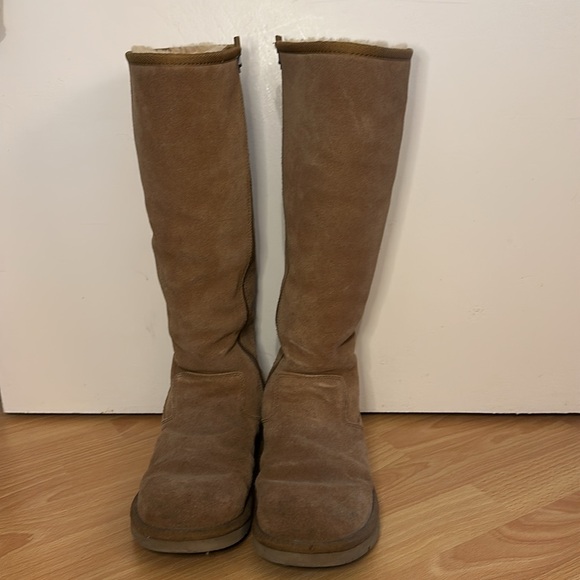 Ugg Australia, knee-high zip boots. Women’s size US 8 in Chestnut - Picture 3 of 10